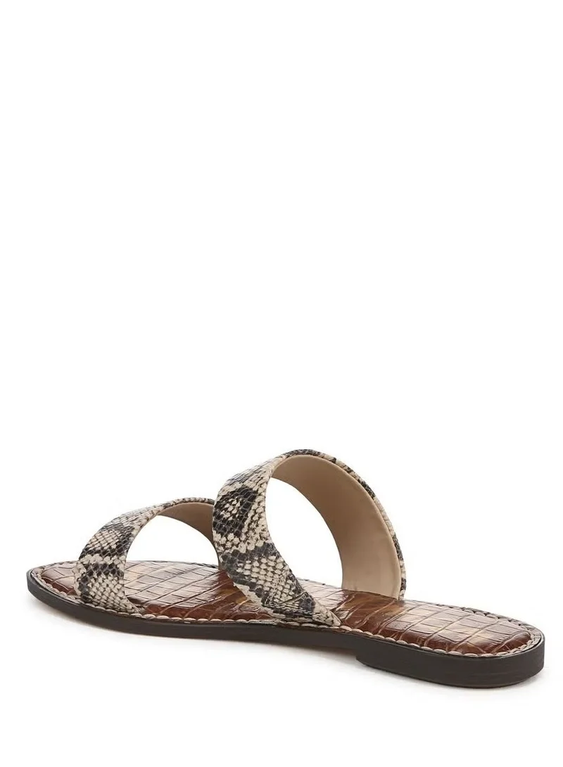 Sam Edelman BEIGE Gala Double Strap Slide Sandal for Women | Best Price UAE